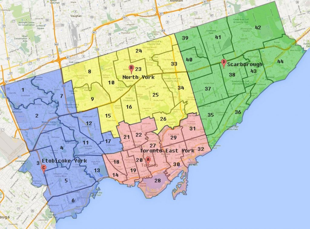 City of Toronto zoning map